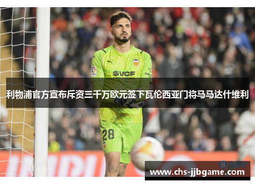 利物浦官方宣布斥资三千万欧元签下瓦伦西亚门将马马达什维利